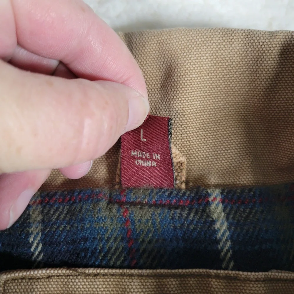 Dri Duck Work Jacket Mens Size L Brown Distressed Canvas Farm Supply Barn Coat - Picture 8 of 15